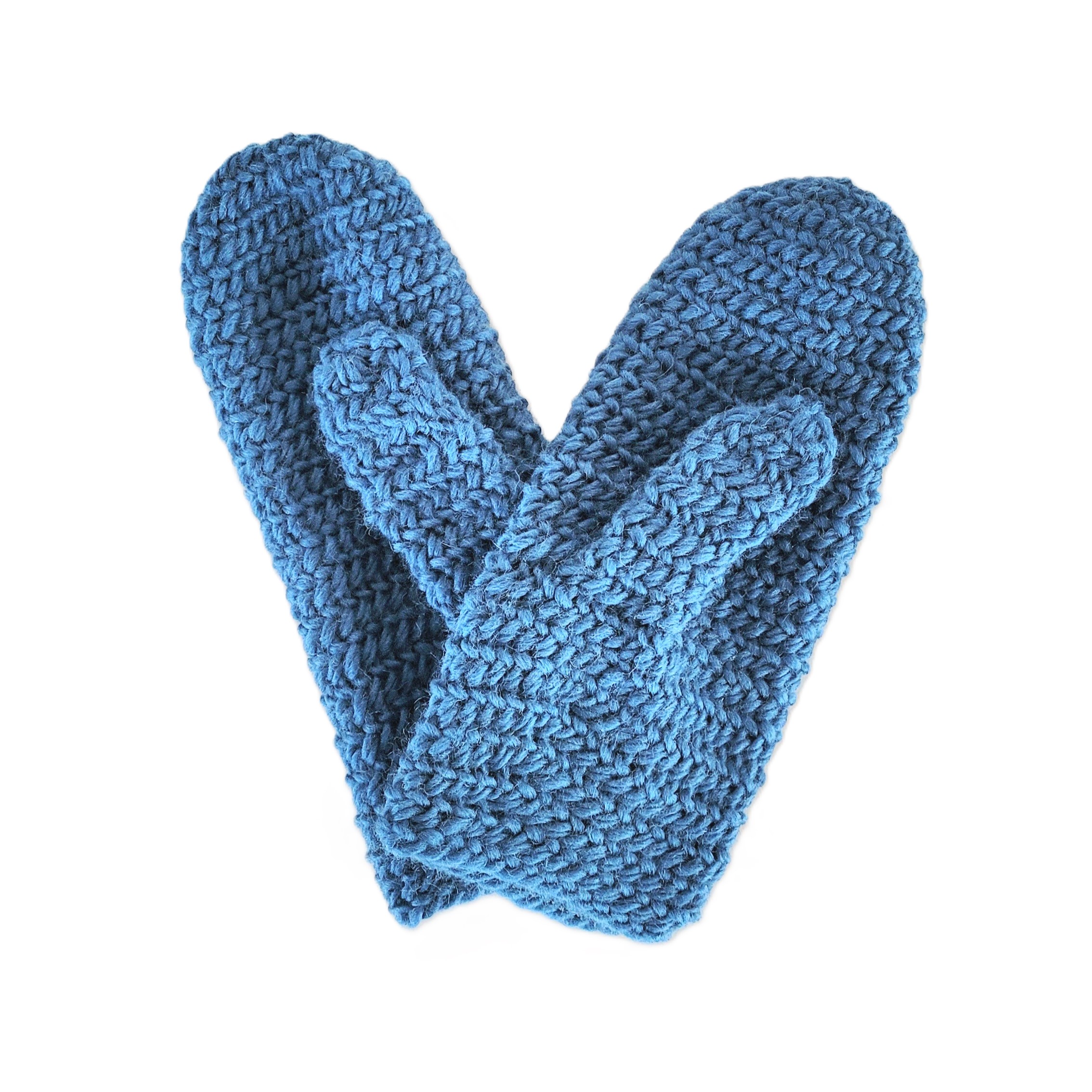 Handschuhe Nadelgebunden blau Handschuhe Nadelgebunden blau