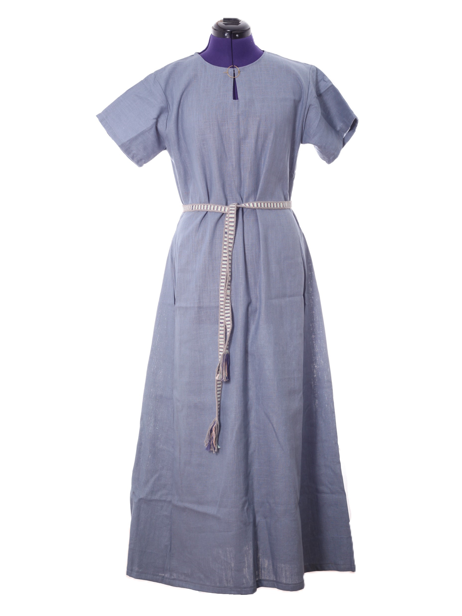 Mittelalter Leinenkleid Kurzarm