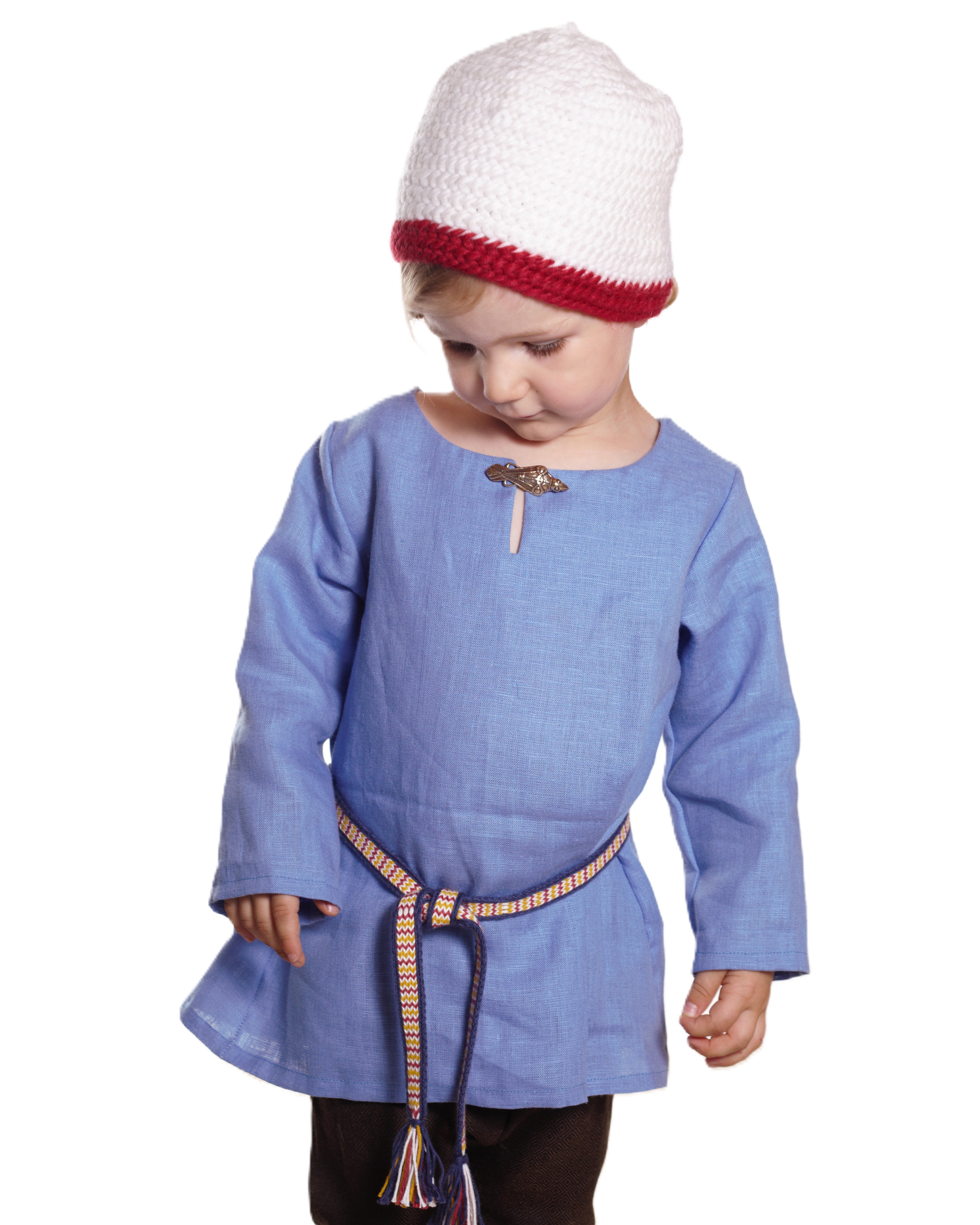 Schlichte Leinentunika Blau