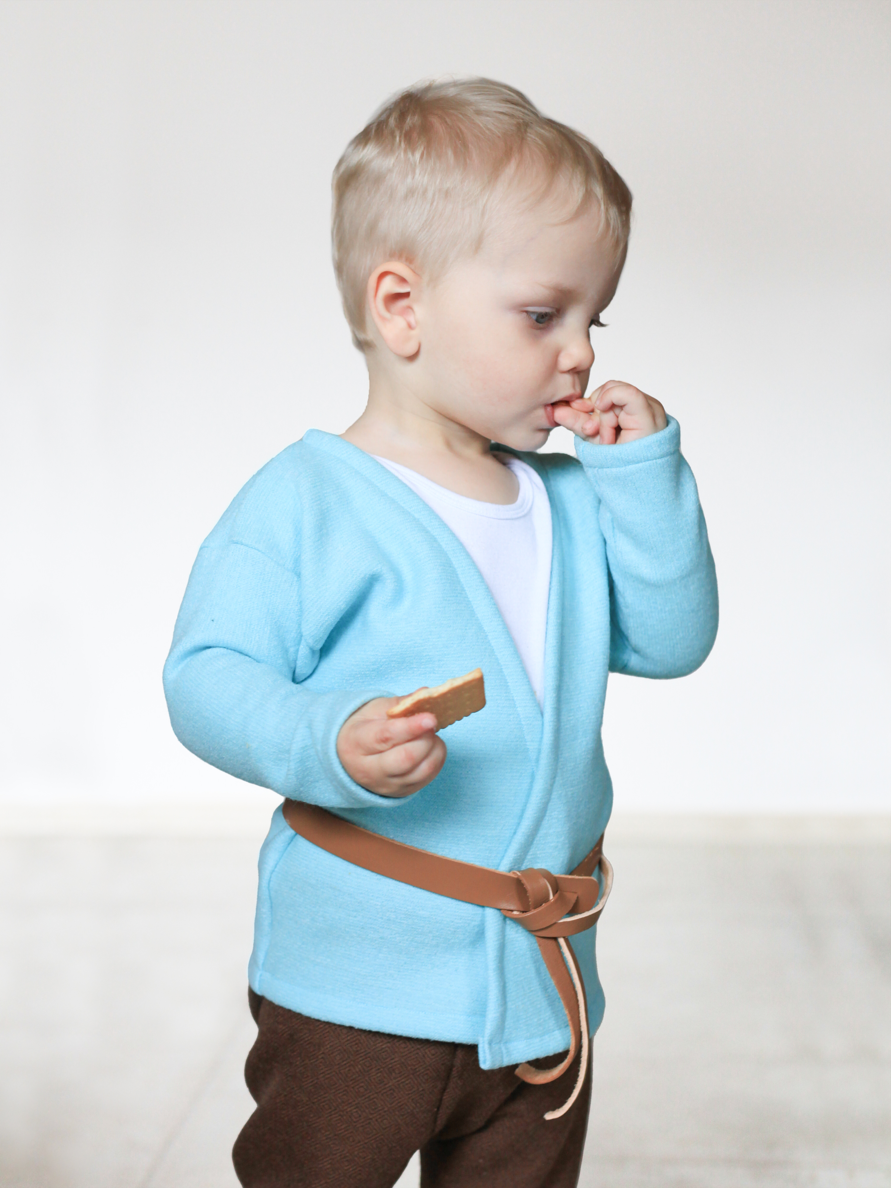 Klappenmantel für Kleinkinder hellblau Klappenmantel für Kleinkinder hellblau