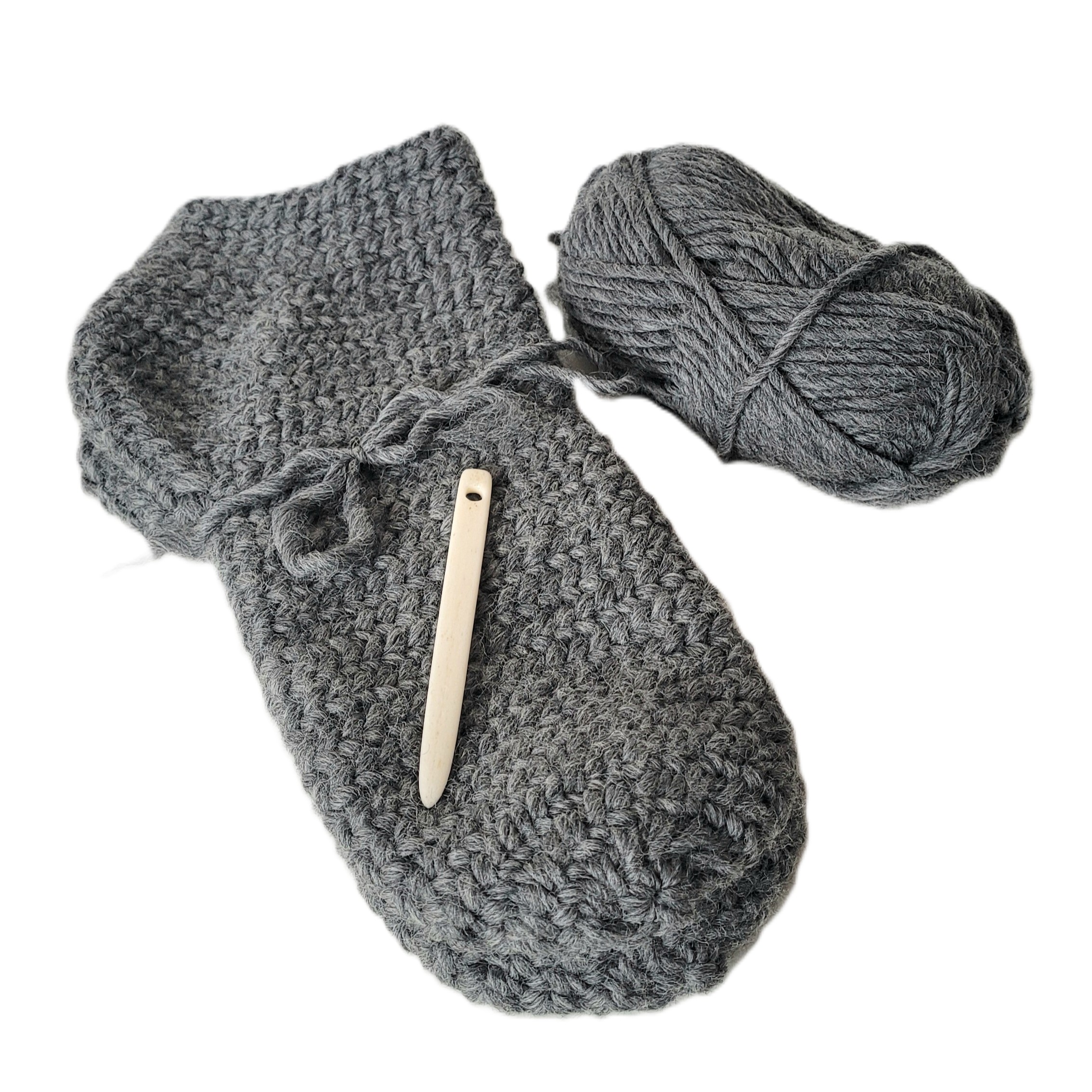Nadelgebundene Socken grau Gr.41 Nadelgebundene Socken grau Gr.41